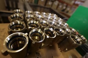 Brass Couplings in Warehouse at Wilson and Cousins Warehouse