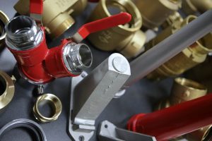 Various couplings, valves and hooks from Wilson and Cousins